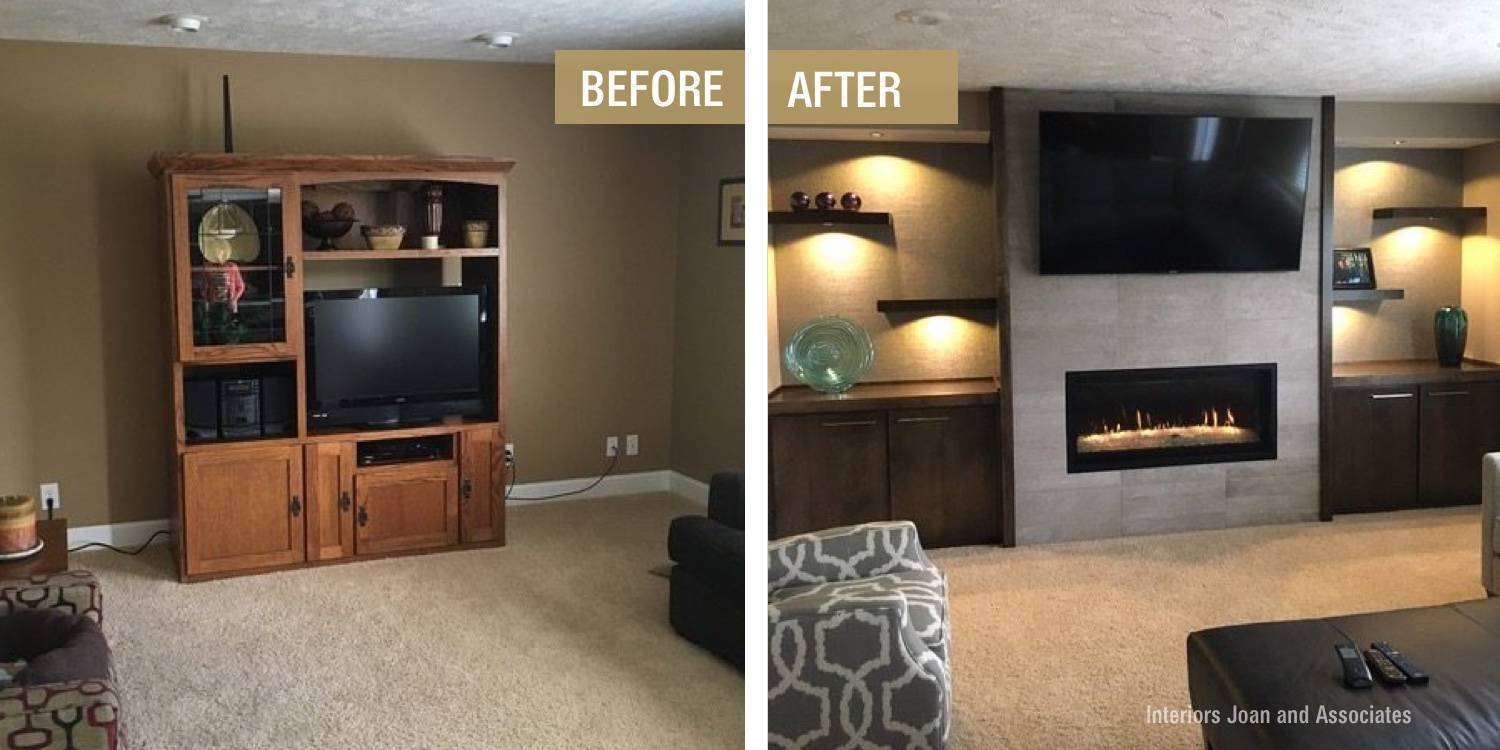 Before and After Basement Makeover